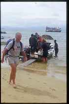 Anlandung in Bark-bay