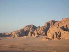 Später Nachmittag im Wadi Rum