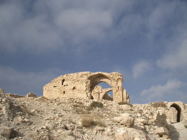 Teil der Kreuzritterburg Shobak