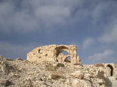 Teil der Kreuzritterburg Shobak