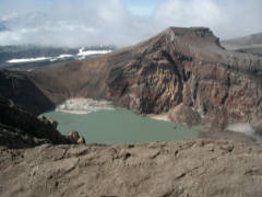 Blick in den Krater des Gorely