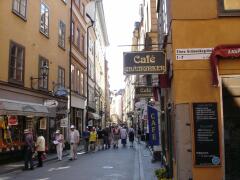 Die Västerlånggatan, Hauptschlagader der Altstadt