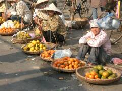 Markt in der Altstadt von Hanoi