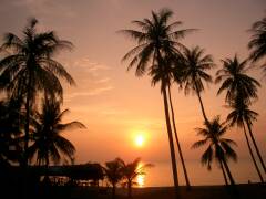 Sonnenuntergang am Golf von Siam