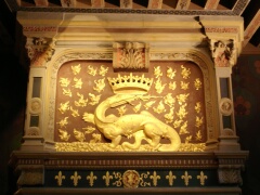 Wappen von Franz I im Königsschloss von Blois