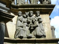 Anbetung der heiligen drei Könige am Kalvarienberg von Plougastel-Daoulas