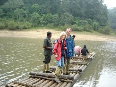 Handbetriebene Fähre im Periyar Wildlife Sanctuary