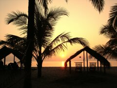 Sonnenuntergang am arabischen Meer