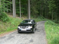 Mit dem Saab 93 auf abgelegenen Str&auml;&szlig;chen durch den Odenwald