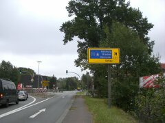Ende der B3 in &Ouml;velg&ouml;ne bei Hamburg