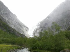 Am Briskdals-Gletscher