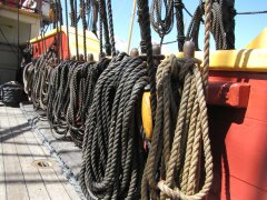 Tauwerk an Bord der Götheborg